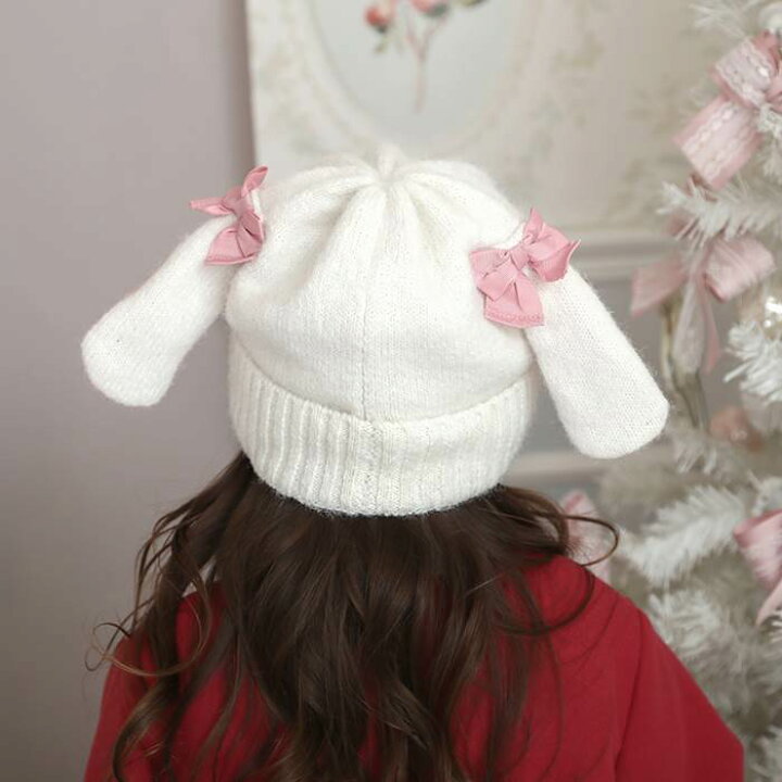 楽天市場】coeur a coeur (クーラクール ) うさ耳ニット帽子 (52〜50cm 