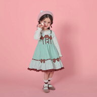 coeur a coeur (クーラクール ) ドッキングワンピース (90〜120cm) 女の子 90 100 110 120 キムラタン 子…