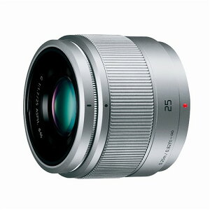 �p�i�\�j�b�N H-H025-S �����p�����Y LUMIX G 25mm/F1.7 ASPH.�y�}�C�N���t�H�[�T�[�Y�}�E���g�z�i�V���o�[�j HH025S