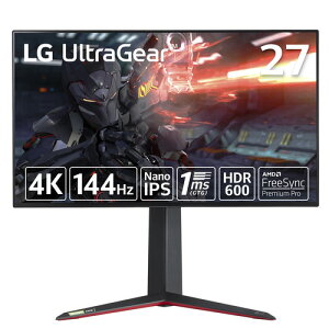 �y4K�zLG�G���N�g���j�N�X 27GP95RP-B 27�^LG UltraGear �Q�[�~���O���j�^�[ 4K�i3840×2160�j@144Hz LG UltraGear 27GP95RPB