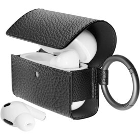 PGA PG-APP2PU04BK AirPods Pro(第2／1世代)用 PUレザーフリップケース Premium Style ブラック PGAPP2PU04BK