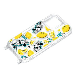 PGA PG-D23BPT16MNE iPhone15Pro �V�����_�[�X�g���b�v�z�[���t�N���A�n�C�u���b�h�P�[�X Premium Style �~�j�[�}�E�X PGD23BPT16MNE