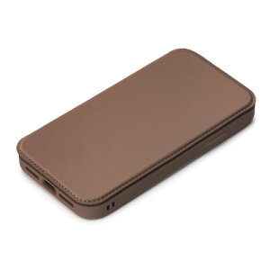 PGA PG-23BGF03BR iPhone15Pro �K���X�t���b�v�P�[�X Premium Style �u���E�� PG23BGF03BR