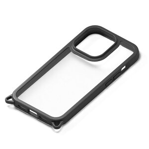 PGA PG-23BPT01BK iPhone15Pro �N���A�^�t�P�[�X Premium Style �u���b�N PG23BPT01BK