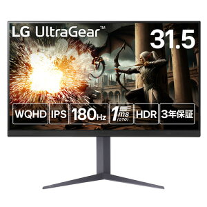LGGNgjNX 32GS75Q-B LG UltraGear^Q[~Oj^[^31.5^^WQHD^A`OA^180Hz^IPS 1msiGTGj^FreeSync