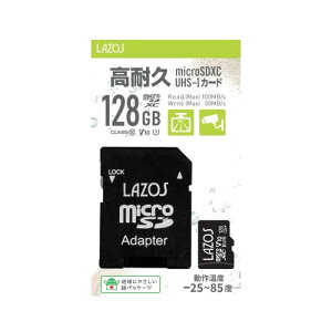 Lazos L-B128MSD10-U3V10 microSDJ[h ϋv 128GB