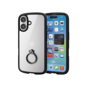 �G���R�� PM-A24ATSLFCRBK iPhone 16 TOUGH SLIM LITE �n�C�u���b�h�P�[�X �t���[���J���[