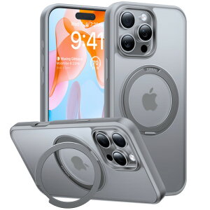 Torras X00FX1776 ROstand Pro case for iPhone16 Pro Max Titanium Grey