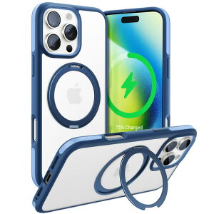 Torras X00FX1804 ROstand R Fusion case for iPhone16 Pro Max Navy Blue