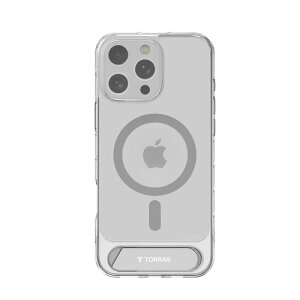 Torras X00FX1825 Pstand case for iPhone16 Pro Clear
