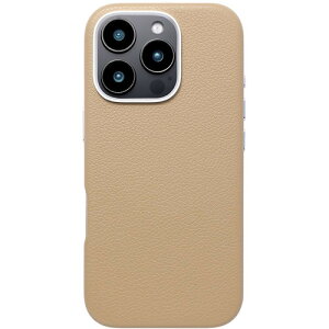 ���j�P�[�X Mag Plain Case for iPhone 16 Pro (beige) UNI-CSIP24MP-2MPBE
