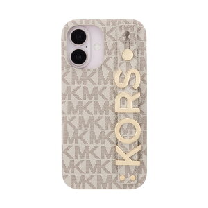 MICHAEL KORS MKSRVNLWPIP2461 Slim Wrap Case Stand & Ring for iPhone16 Vanilla
