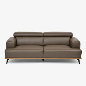 大塚家具オリジナル ソファ 3人掛け「ブレシア」幅195cm 半革#M-07 トープ色