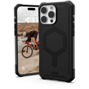 �v�����X�g�� iPhone 16 Pro Max�p MAGSAFE�Ή� ESSENTIAL ARMOR �u���b�N UAG-RIPH24LA-EMS-BK
