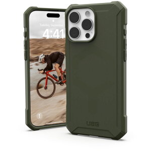 �v�����X�g�� iPhone 16 Pro Max�p MAGSAFE�Ή� ESSENTIAL ARMOR �I���[�u�h���u UAG-RIPH24LA-EMS-OL
