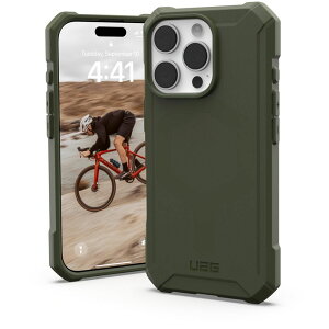 �v�����X�g�� iPhone 16 Pro�p MAGSAFE�Ή� ESSENTIAL ARMOR �I���[�u UAG-RIPH24MA-EMS-OL