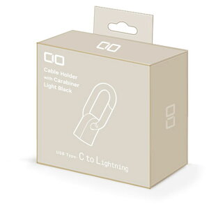 Mate カラビナ付きケーブルホルダー CtoL ナチュラルホワイト CIO-CHD-CL-NWH