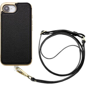 ���j�P�[�X Cross Body Case Duo iPhone 16e�p (black) UNI-CSIP25S-2CBBK