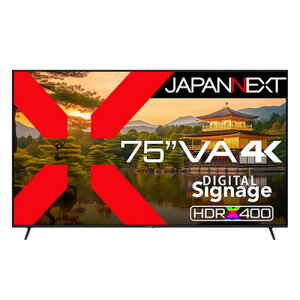 JAPANNEXT 75C` VApl 4Kj^[ JN-V750U-U