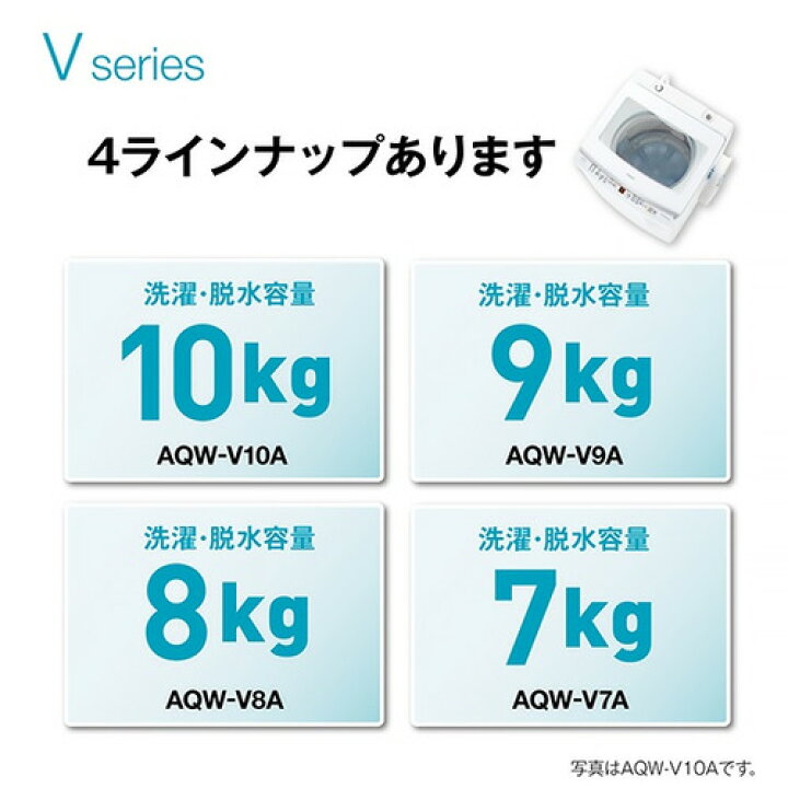 楽天市場】AQUA 全自動洗濯機 洗濯：10.0kg 3Dパワフル洗浄 高濃度 