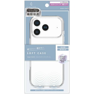 �g���j�e�B iPhone17 Pro MAX �������݌v�t���J�o�[TPU�P�[�X �N���A AJ-IP25M3-AGSL-CL