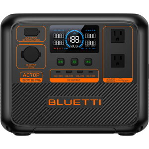 BLUETTI �v���~�A���V���[�Y 864Wh �|�[�^�u���d�� AC70P AC70P