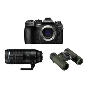OM�f�W�^���\�����[�V�����Y OM-1 Mark II 100-400mm II�L�b�g BLK �~���[���X���J���� OM SYSTEM ���]�������Y�L�b�g