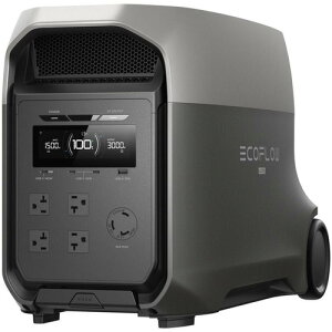 EcoFlow EFDELTA3U-JP DELTA 3 Ultra �i�g����Ή��j �e�ʁF3,078Wh �o�́F3,000W X-Boost�ō��o�� CTC�\���̗p