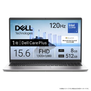 DELL �m�[�gPC Dell 15 DC15250 ND25-GHM3S[15.6�^ | �t��HD | Core 3 100U | 8GB | 512GB | Windows 11 Home | �v���`�i�V���o�[]