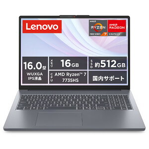 Lenovo IdeaPad Slim 3 Gen 10 83K8007JJP[16�^ | WUXGA | Ryzen 7 | 16GB | 512GB | Windows 11 Home | Office OP�t | ���i�O���[]