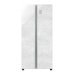 �y���������ۏ؁zAQUA �①�� 475L �ω��J�� 2�h�A ��83.5cm ��e�ʃt���[�U�[ �^�b�`�p�l�� AQR-SBS48A(W) �N���A�}�[�u���z���C�g