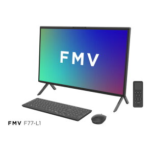 �x�m�� �f�X�N�g�b�vPC FMV Desktop F FMVF77L1BA[27�^ | WQHD | Ryzen AI 7 | 32GB | 1TB | Windows 11 Home | Office OP�t | �u���b�N]