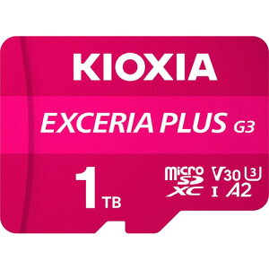 KIOXIA KMUH-C001T microSD�J�[�h EXCERIA PLUS G3 1TB microSDXC UHS-I U3 V30 C10 A2
