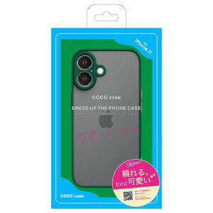 COCO CASE 1001-17-GREEN iPhone17 �o���p�[�n�[�h�P�[�X �O���[��