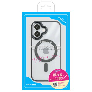 COCO CASE 1835-17-GRAY iPhone17 MAGSAFE�Ή� �Ƃ���ǂ��냁�^���P�[�X �O���[