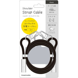 �����d�q�H�� TH339CC15K �V�����_�[�X�g���b�v�P�[�u�� USB Type-C to C�R�l�N�^ 150cm �u���b�N