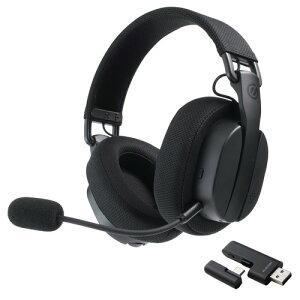 �G���R�� HS-GH60OBK ���C�����X �Q�[�~���O�w�b�h�Z�b�g 2.4GHz�{Bluetooth 5.3 ���E���}�C�N PC �X�}�z�Ή� �u���b�N