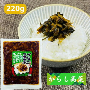 【国産・熊本産】【辛子高菜 (220g) 】辛子たかな・からし高菜・たか菜・タカナ・たかな・漬物・唐辛子