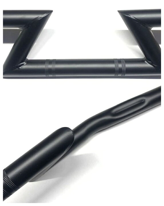 楽天市場】バイク 汎用 ハンドルバー 1インチ 25mm アメリカン 稲妻型 