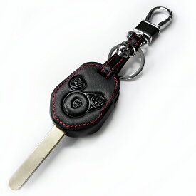 スバル 牛本革 レザー スマートキーケース キーカバー レガシィアウトバック レガシィ エクシーガ フォレスター インプレッサ GVB WRX STI アネシス 差し込みキー ストレートキー キーホルダー アクセサリー