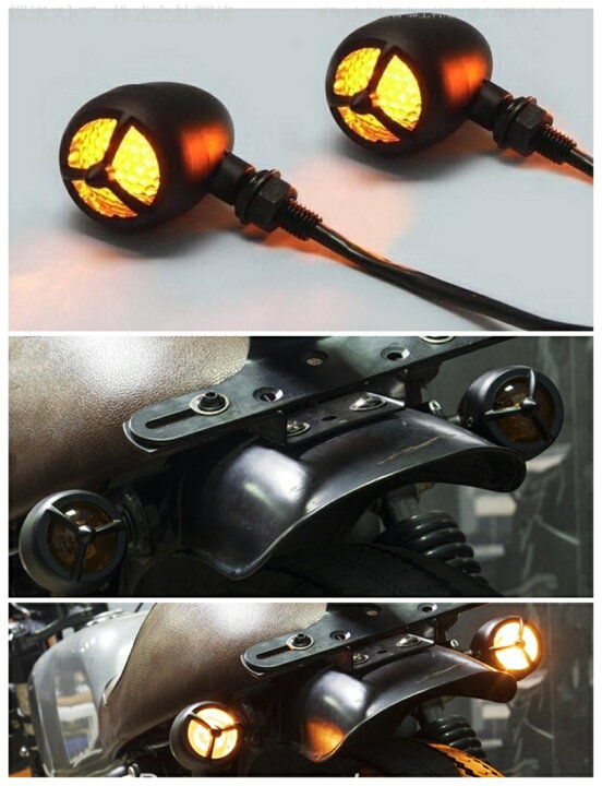楽天市場】バイク 汎用 LED ウインカー 4個セット 1台分 トリプル 
