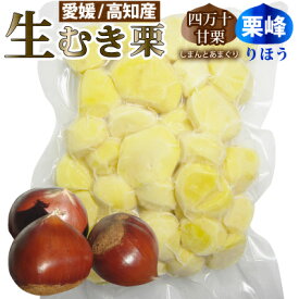 【冷凍・生】愛媛産・高知産　甘栗ミックス150g／むき甘栗／真空パック／国産／冷凍生栗