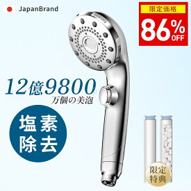 楽天1位★月間優良ショップ【86%OFF⇒3,390円~】シャワーヘッド マイクロナノバブル 塩素除去 フィルター 節水 増圧 高洗浄力 手元止水 毛穴 ケア 汚れ 除去 美肌 保湿 浄水 マイクロナノバブル 5段階モード