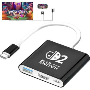 Switch2�p�h�b�N�y2025�N�V�o��-3in1���@�\�z�X�C�b�`2�h�b�N�e���r�ڑ��o�͒��ڂ�TV�o�̓h�b�N���@�\HDMI4K@60Hz/USB3.0/PD100W�}���[�dType-c�[�d��TV���[�h/�[�d���[�h