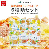 【送料無料】【ポスト投函】国産　和歌山県産　ドライフルーツ　6種類お試しセット　紀州南高梅　清見オ…