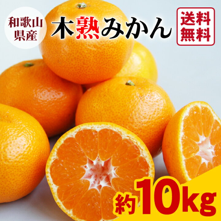 楽天市場】【送料無料】木熟みかん（S～Mサイズ）10kg ☆和歌山紀南の 