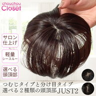【4/12(日) 23:59 までP10倍】 サロン仕上げ ヘアピース シースルーJUST2「返品・カラー交換OK」 部分ウ…