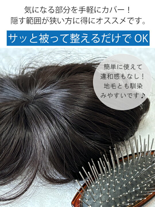 楽天市場】ヘアピース JUST 手のひらサイズのカバーウィッグ 部分 