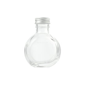 ハーバリウム 瓶 1個 サークル117ml キャップ付き 【 ハーバリウム瓶 キット 1本 ガラス瓶 硝子瓶 ボトル ビン 100ml アロマディフューザー 】