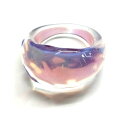 【小型宅配便】KO-RI Ring（リング）No.184【Natural Glass】進藤貴允氏作品 宇宙ガラスリング 星 惑星 ダイクロ